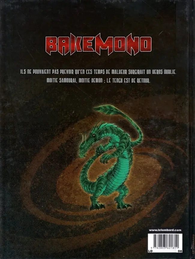 Verso de l'album Bakemono Tome 1 Le serment du Tengu