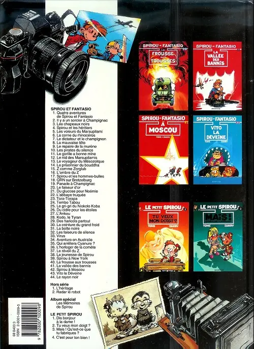 Verso de l'album Spirou et Fantasio Tome 7 Le dictateur et le champignon