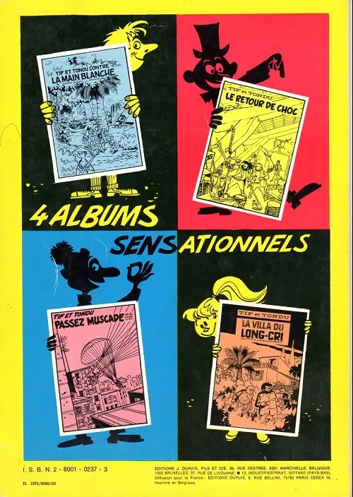 Verso de l'album Tif et Tondu Tome 7 Plein gaz