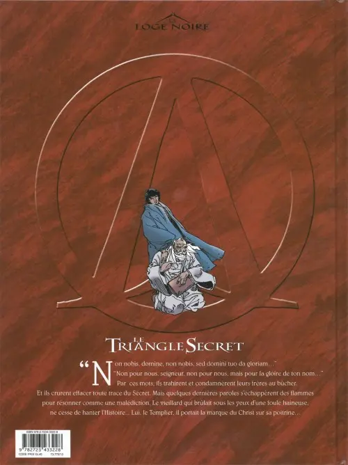 Verso de l'album Le Triangle secret Tome 3 De cendre et d'or