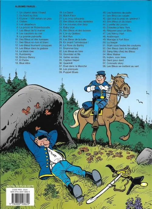 Verso de l'album Les Tuniques Bleues Tome 5 Les déserteurs