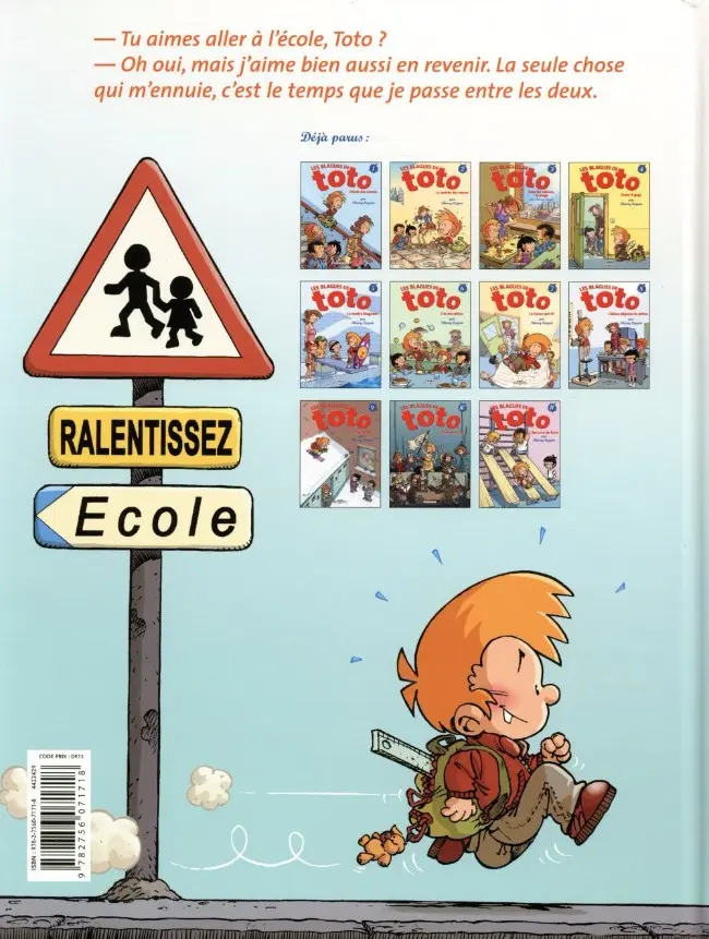 Verso de l'album Les Blagues de Toto Vacances à la blague !