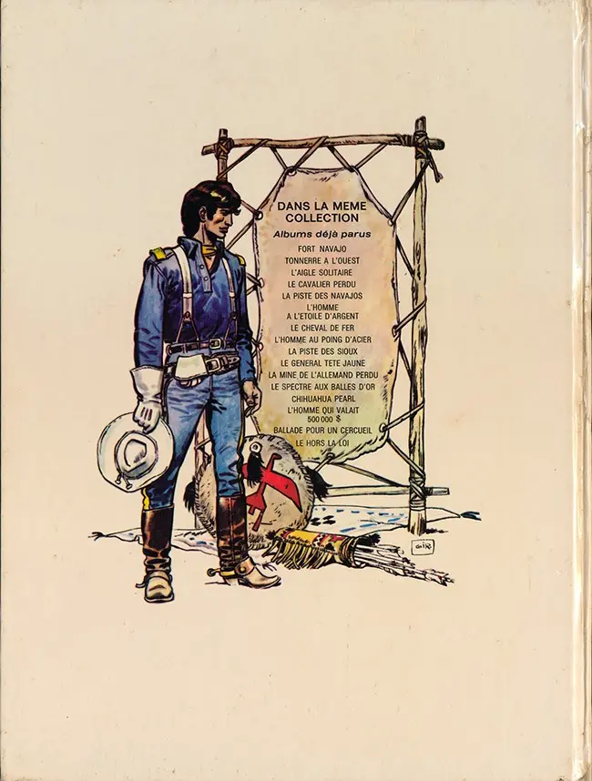 Verso de l'album Blueberry Tome 16 Le hors la loi