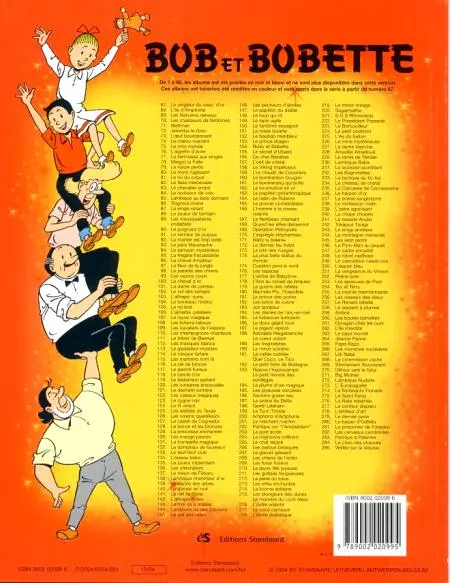 Verso de l'album Bob et Bobette Tome 285 Veillée sur la Veluwe