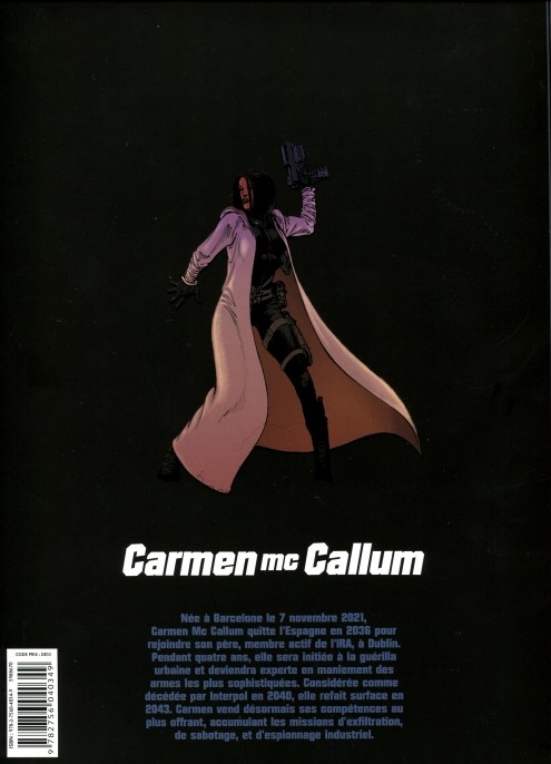 Verso de l'album Carmen Mc Callum L'Intégrale Tomes 6 à 8