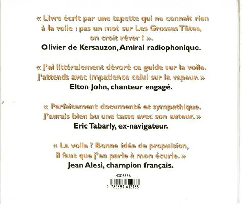 Verso de l'album de A à Z La Voile illustrée de A à Z