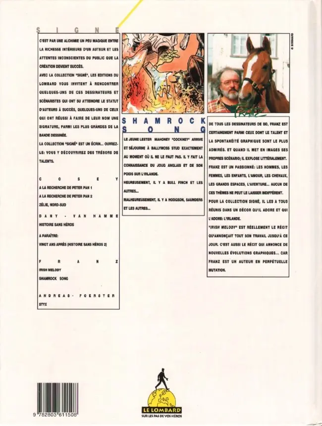 Verso de l'album Lester Cockney Shamrock Song