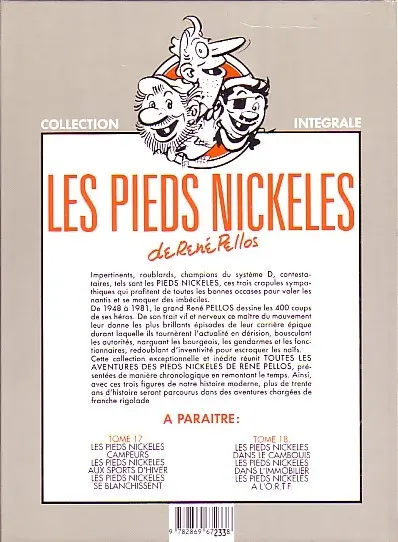 Verso de l'album Les Pieds Nickelés Tome 16