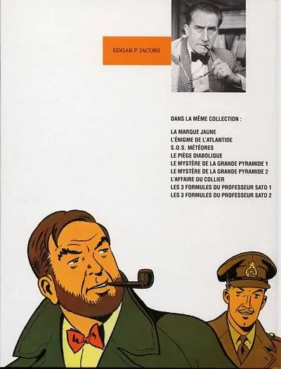 Verso de l'album Blake et Mortimer Tome 11 Les 3 formules du professeur Satô - Tome 1
