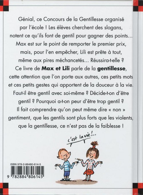 Verso de l'album Ainsi va la vie Tome 98 Max et Lili veulent être gentils