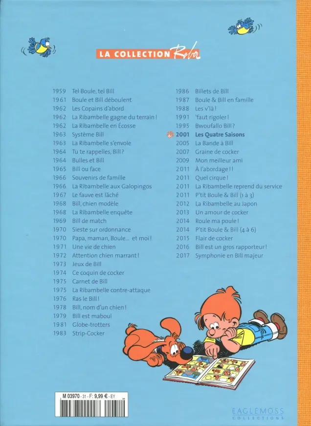Verso de l'album La Collection Roba Tome 31 Les Quatre Saisons