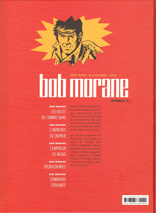 Verso de l'album Bob Morane Intégrale 9