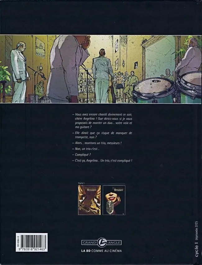 Verso de l'album Bourbon Street Tome 2 Tournée d'adieux