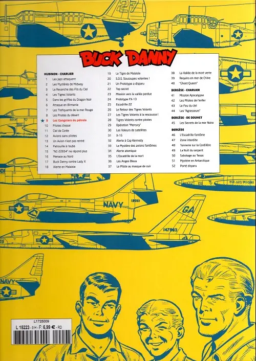 Verso de l'album Buck Danny Tome 9 Les gangsters du pétrole