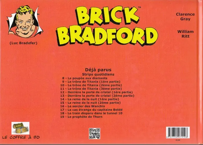 Verso de l'album Brick Bradford Strips quotidiens Tome 19 Le prophète de Thorn