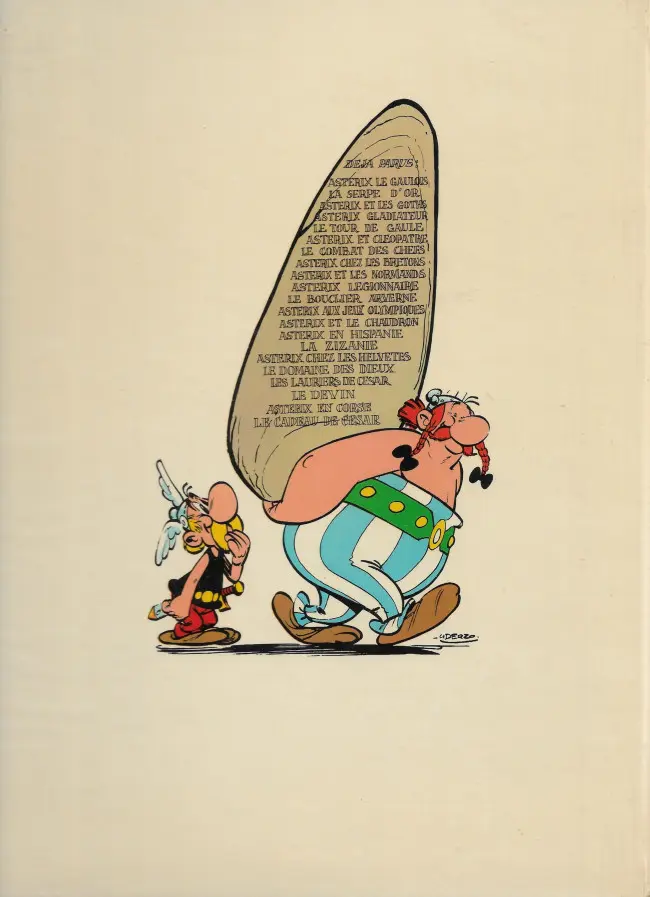 Verso de l'album Astérix Tome 15 La zizanie