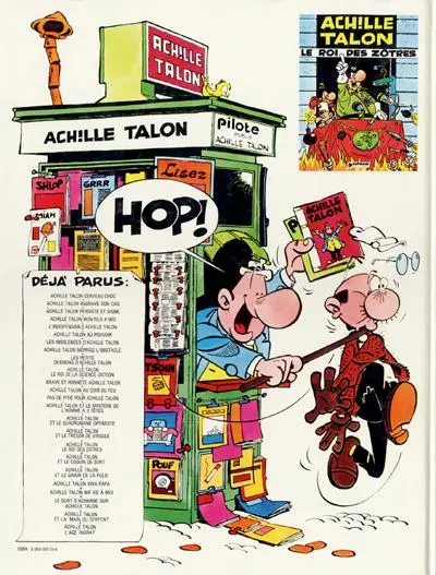 Verso de l'album Achille Talon Tome 23 Achille Talon et la main du serpent