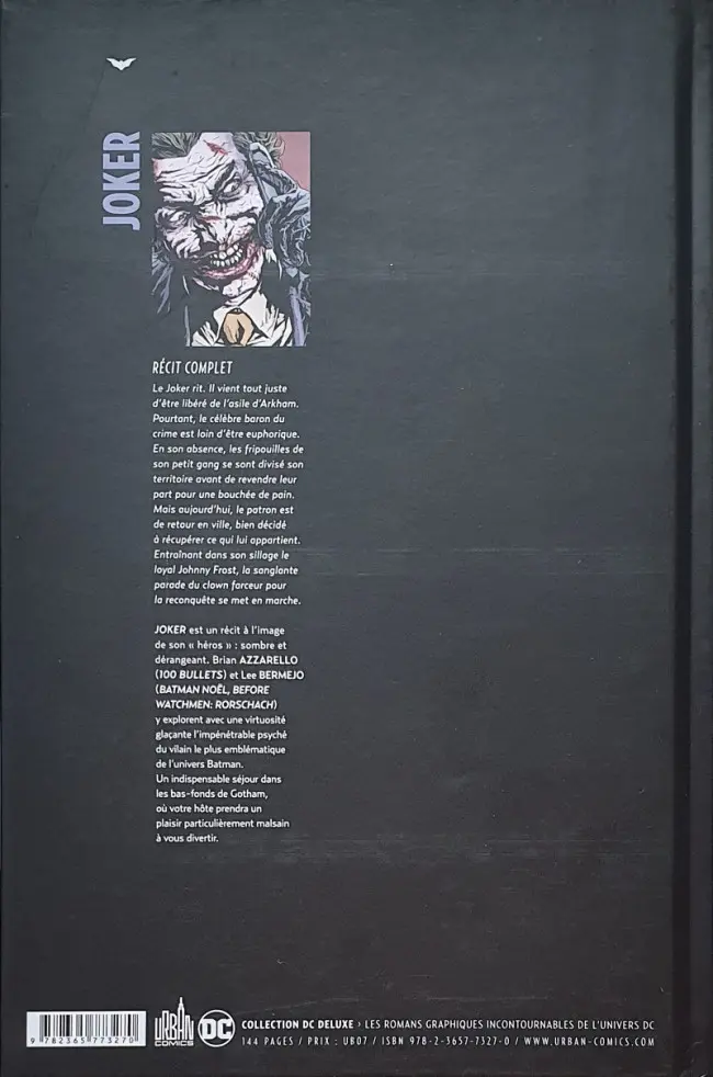 Verso de l'album Joker