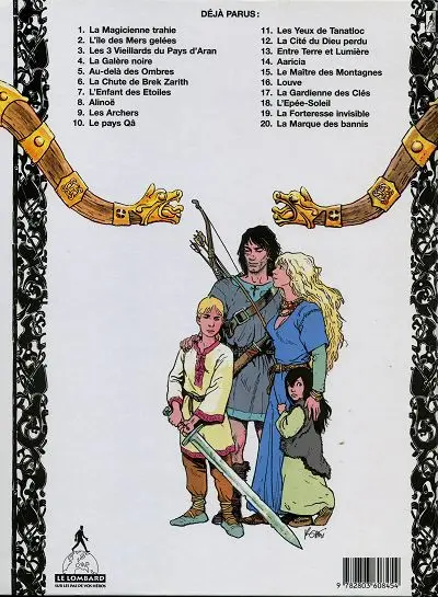 Verso de l'album Thorgal Tome 16 Louve