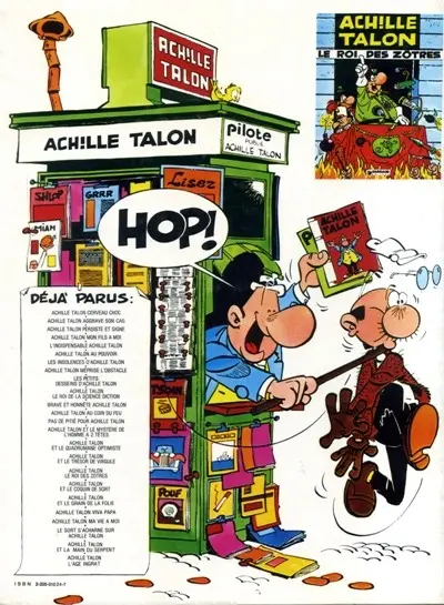 Verso de l'album Achille Talon Tome 19 Achille Talon et le grain de la folie
