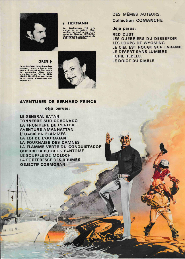 Verso de l'album Bernard Prince Tome 13 Le port des fous