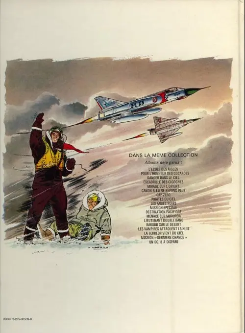 Verso de l'album Tanguy et Laverdure Tome 14 Baroud sur le désert