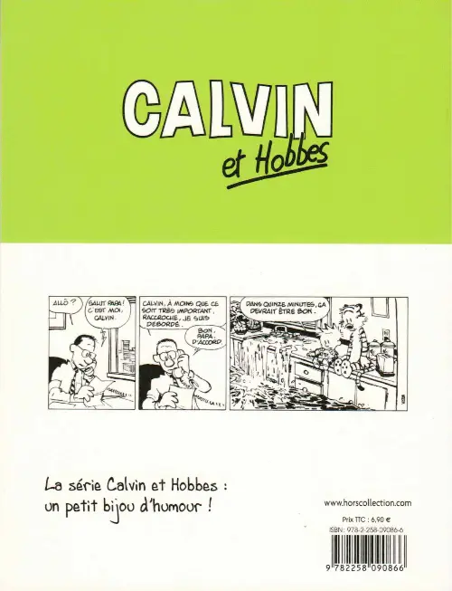 Verso de l'album Calvin et Hobbes Tome 13 Enfin seuls !