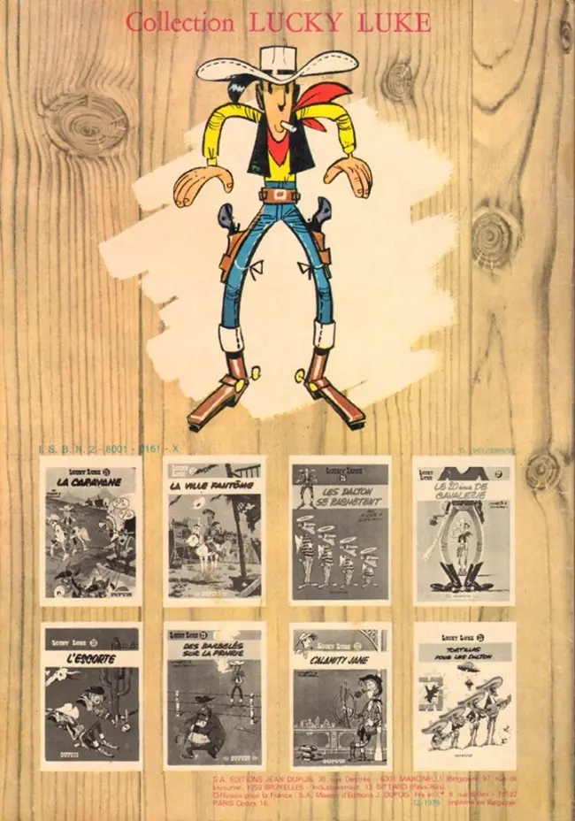 Verso de l'album Lucky Luke Tome 22 Les Dalton dans le blizzard