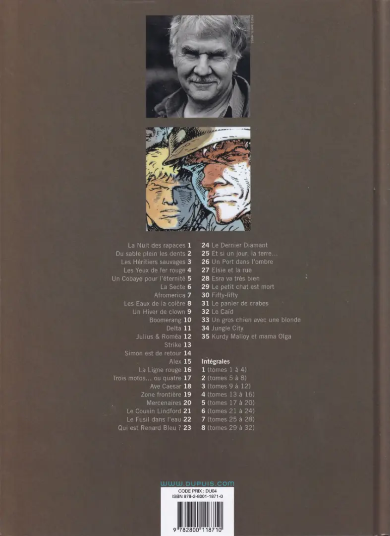 Verso de l'album Jeremiah Tome 1 La nuit des rapaces