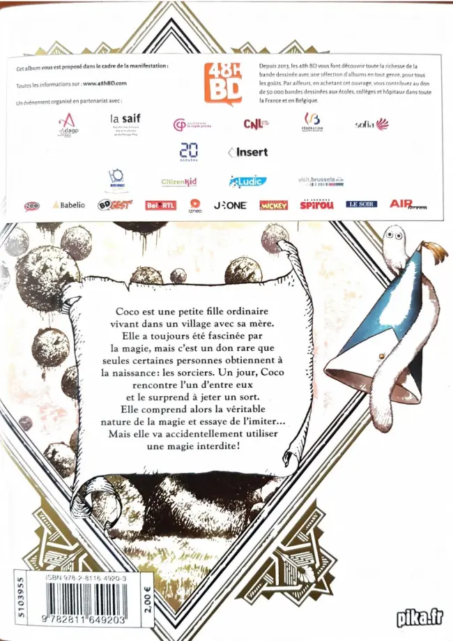 Verso de l'album L'Atelier des sorciers 1