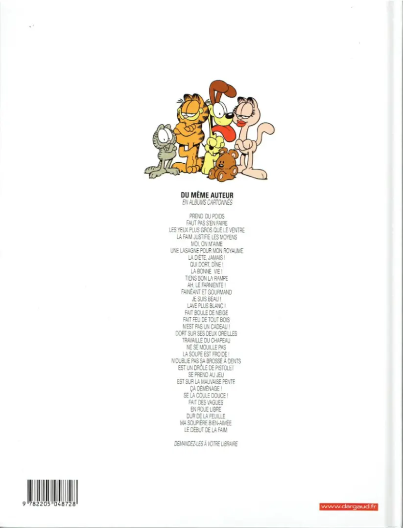 Verso de l'album Garfield Tome 29 En roue libre