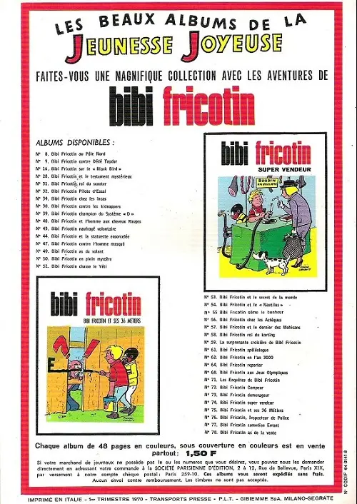 Verso de l'album Les Pieds Nickelés Tome 30 Les pieds nickelés en pleine bagarre