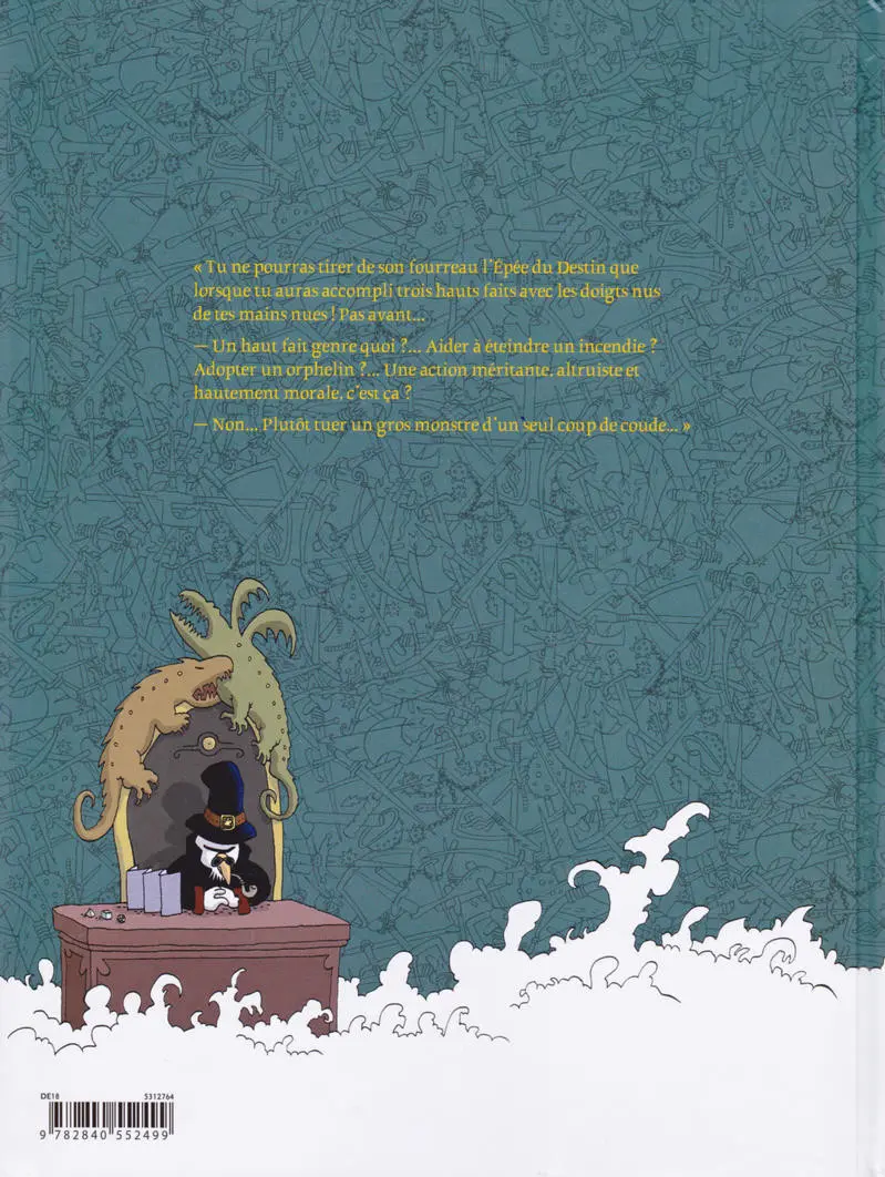 Verso de l'album Donjon Zénith Tome 2 Le Roi de la bagarre