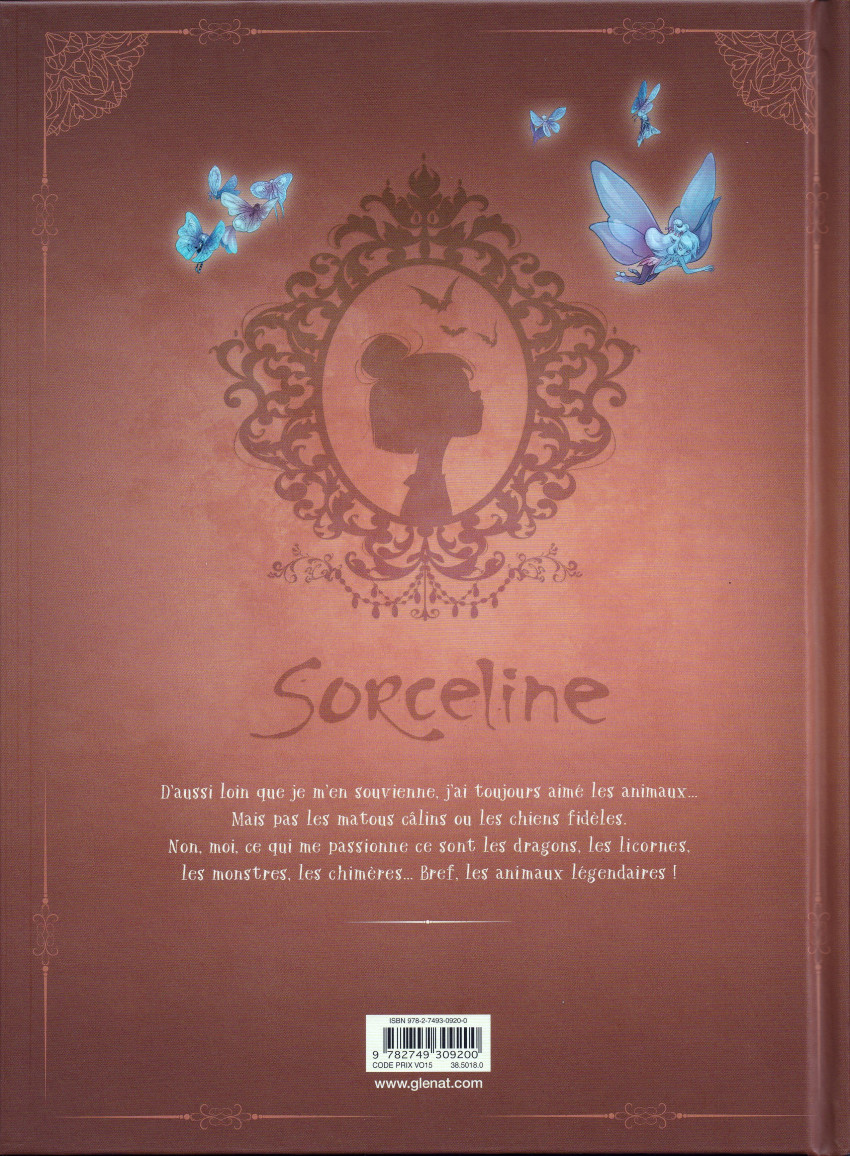 Verso de l'album Sorceline Tome 3 Au cœur de mes zoorigines