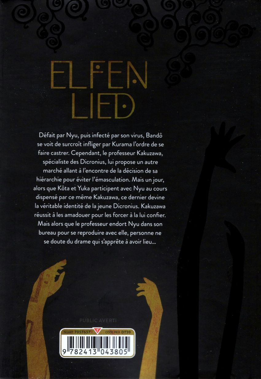 Verso de l'album Elfen Lied 2