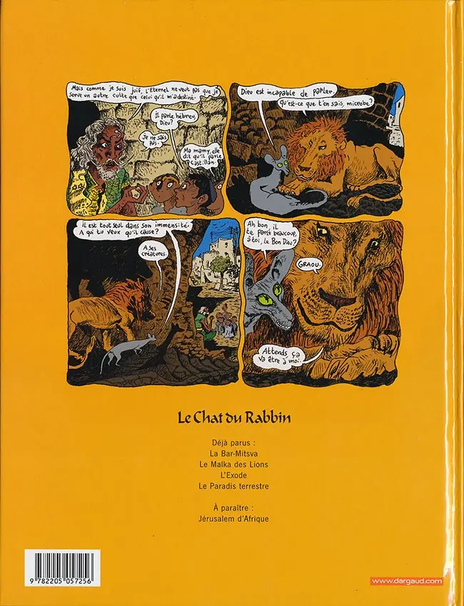 Verso de l'album Le Chat du Rabbin Tome 4 Le Paradis Terrestre