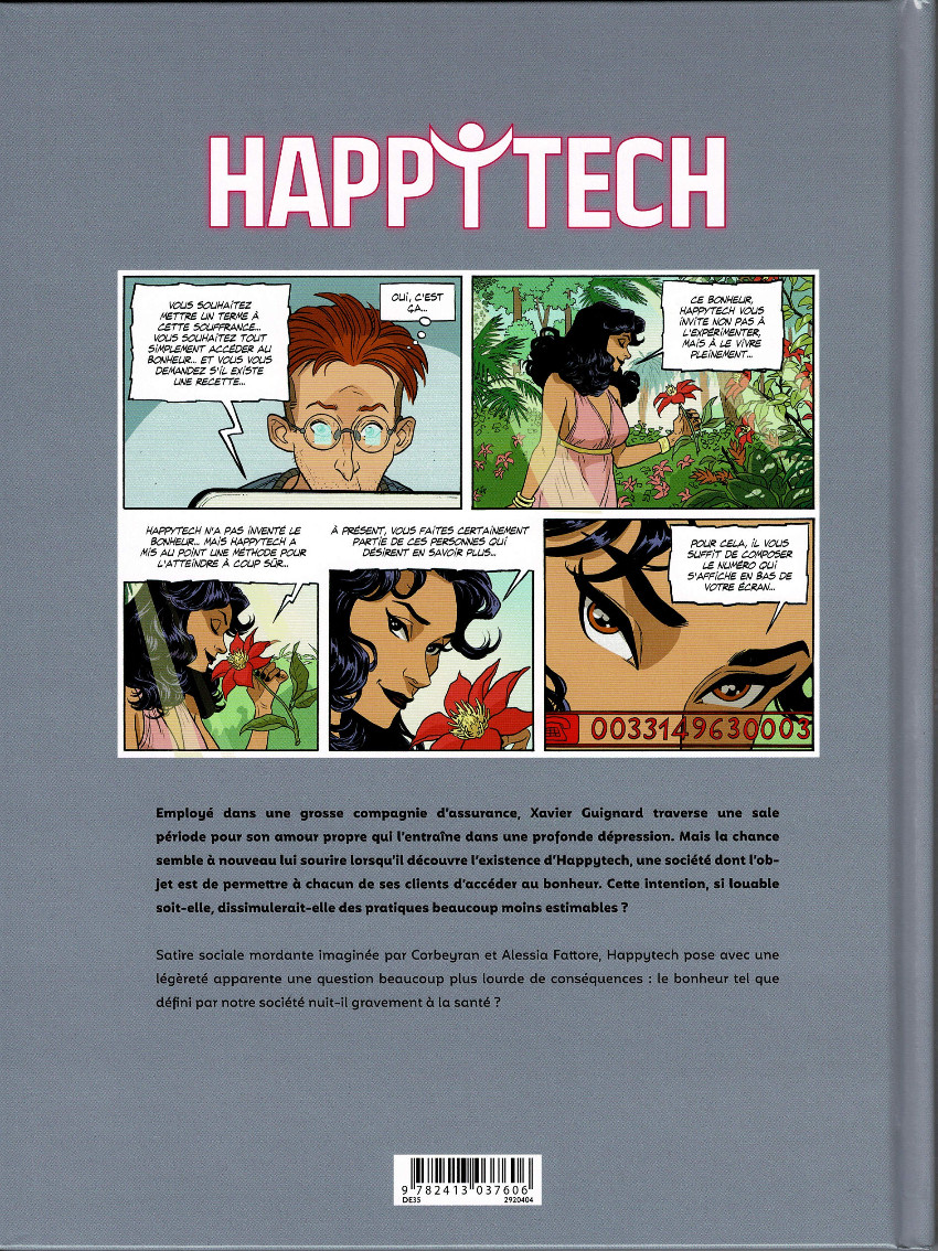Verso de l'album Happytech 1 Le bonheur nuit gravement à la santé