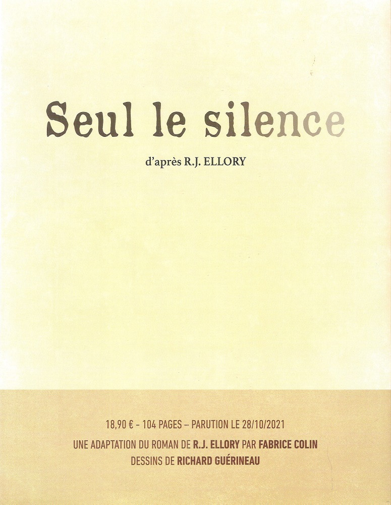 Verso de l'album Seul le silence