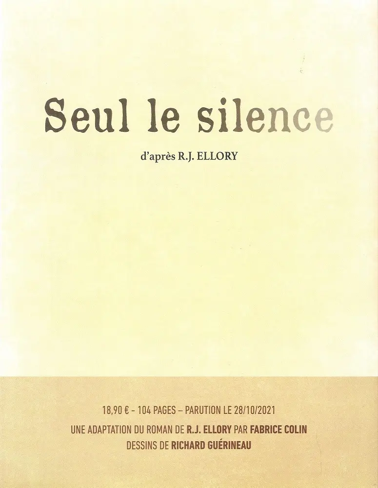Verso de l'album Seul le silence