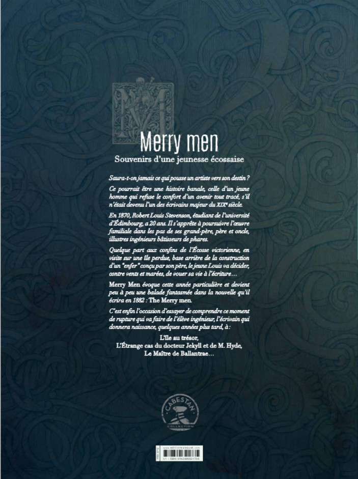 Verso de l'album Merry Men Souvenirs d'une jeunesse écossaise