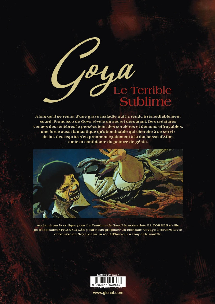 Verso de l'album Goya Le terrible sublime