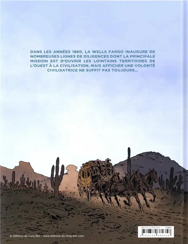 Verso de l'album Stagecoach Le relais des miraculés