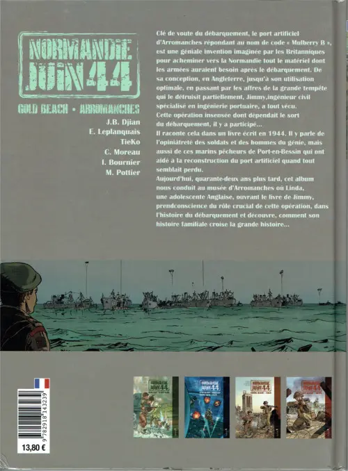 Verso de l'album Normandie juin 44 Tome 3 Gold Beach - Arromanches