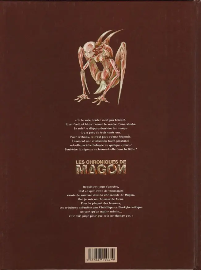 Verso de l'album Les Chroniques de Magon Tome 1 Les enfants de la cyberchair