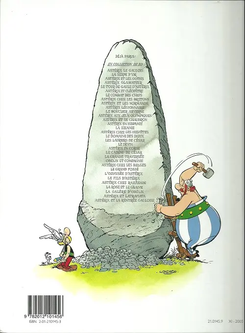 Verso de l'album Astérix Tome 13 Astérix et le chaudron