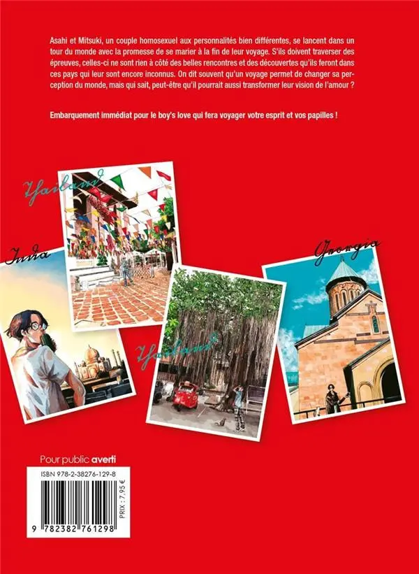 Verso de l'album L'Échappée belle : Notre voyage autour du monde 1