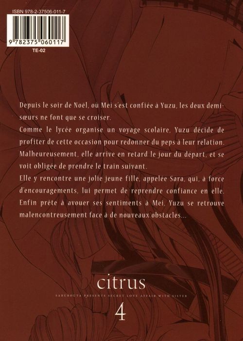 Verso de l'album Citrus 4