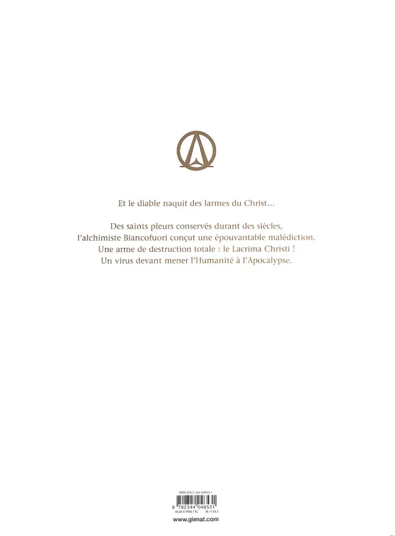 Verso de l'album Le Triangle secret - Lacrima Christi Intégrale