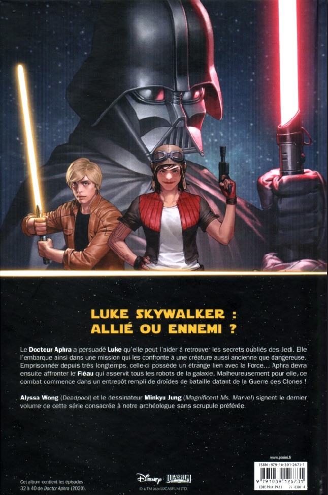 Verso de l'album Star Wars - Docteur Aphra Tome 7