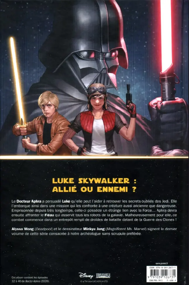 Verso de l'album Star Wars - Docteur Aphra Tome 7